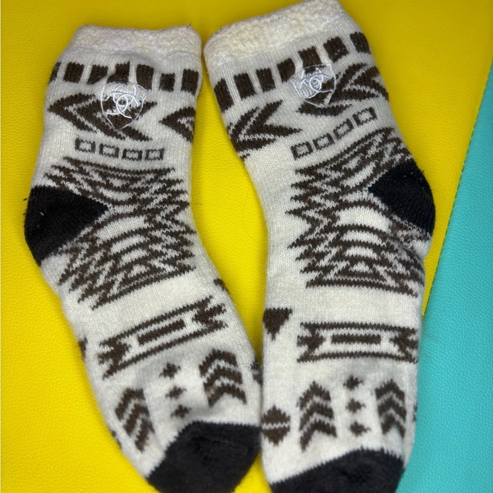 Ariat Womens Cozy Aloe-Infused House Socks Desert‎ Sand O/S